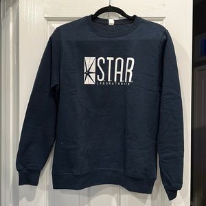 The Flash STAR Labs Navy Crewneck